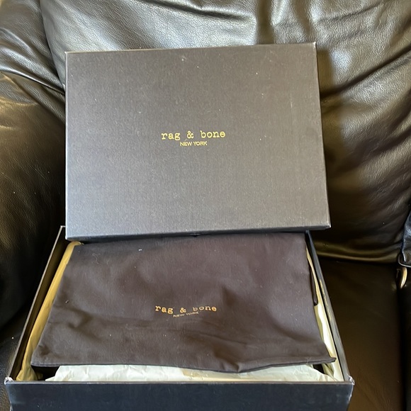 NWOT rag and bone black leather heels - Picture 7 of 8